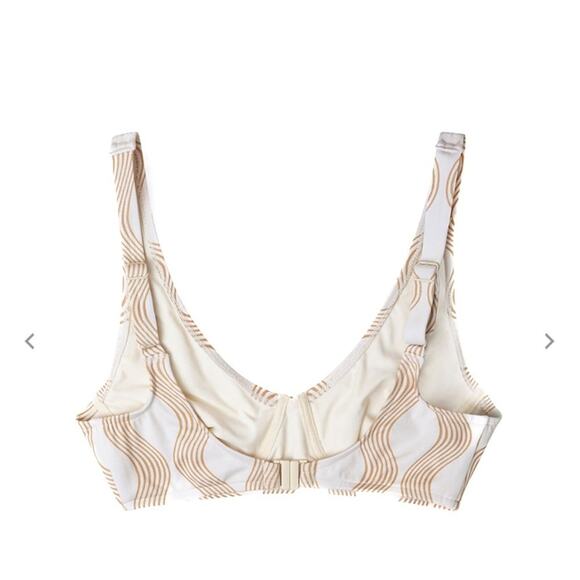 NEW Zulu & Zephyr X Free People Tan Wave Bra Cup Bikini Top - Picture 4 of 10